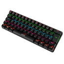 Teclado Mecanico Gamer TGT Sherman  Compacto, Rainbow, ABNT2, Switch Azul, Preto, TGT-SHTKL-RBW01