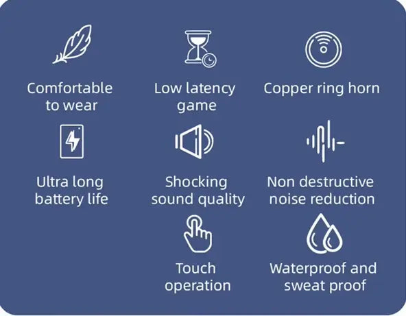 Fone De Ouvido No À Prova wireless Água Sem Fio Bluetooth 5.4 T70 Mini Earbuds TWS Fone De ouvido bom e barato