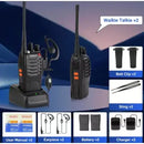 Kit Rádio Comunicador Walk Talk Baofeng 777s com 16 Canais Alcance de 12km
