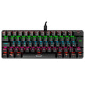 Teclado Mecanico Gamer TGT Sherman  Compacto, Rainbow, ABNT2, Switch Azul, Preto, TGT-SHTKL-RBW01