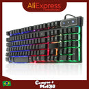 Teclado Gamer Semi Mecânico Led Luminoso Profissional Abnt2 Brasil Domine o Jogo  Ilumine Jogada Performance e Jogabilidade