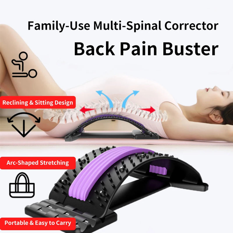 Maca traseira multi-nível massageador ajustável cintura pescoço fitness lombar cervical coluna cervical suporte massageador ferramentas