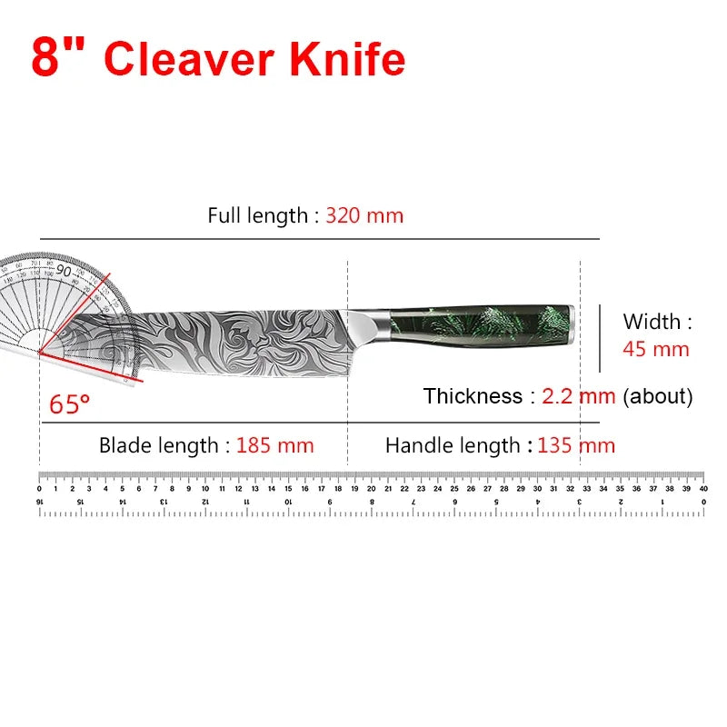 Faca de cozinha chef japonês faca laser damasco padrão faca corte carne frutas pão vegetal desossa faca corte faca utilitária