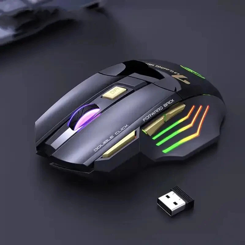 Brasil mouse x7 botão retroiluminado mouse ergonômico 5500 dpi mouse ajustável, adequado para pc laptop desktop mouse