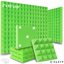 Painéis de espuma à prova de som acústico de estúdio 6/12/24 peças, esponja acústica de tratamento de isolamento acústico pirâmide, painéis de espuma acústica