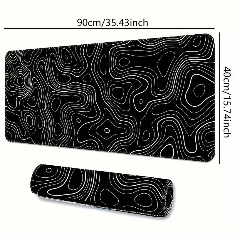 1pc grande mouse pad, tapete de mesa de jogos de escritório, base de borracha antiderrapante lavável mouse pad para trabalho, jogos e escritório