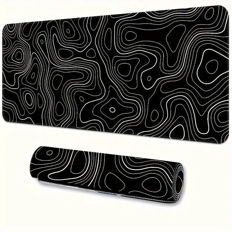 1pc grande mouse pad, tapete de mesa de jogos de escritório, base de borracha antiderrapante lavável mouse pad para trabalho, jogos e escritório