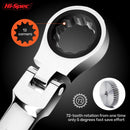 Conjunto de chave de catraca de torque ajustável 8-19mm chaves torx universais para reparos de bicicletas e motocicletas kit de ferramentas mecânicas