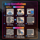 Painéis de espuma à prova de som acústico de estúdio 6/12/24 peças, esponja acústica de tratamento de isolamento acústico pirâmide, painéis de espuma acústica