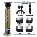 Máquina de cortar cabelo profissional para homens - sem fio recarregável Zero Gapped T-Blade Aparador de cabelo elétrico