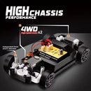 Carros RC 1/24 Veículo de Controle Remoto com Luzes LED 2.4GHz 20KM/H 4WD Carro RC de Alta Velocidade Drifting Pneus de Corrida Brinquedo Presente Adulto Criança