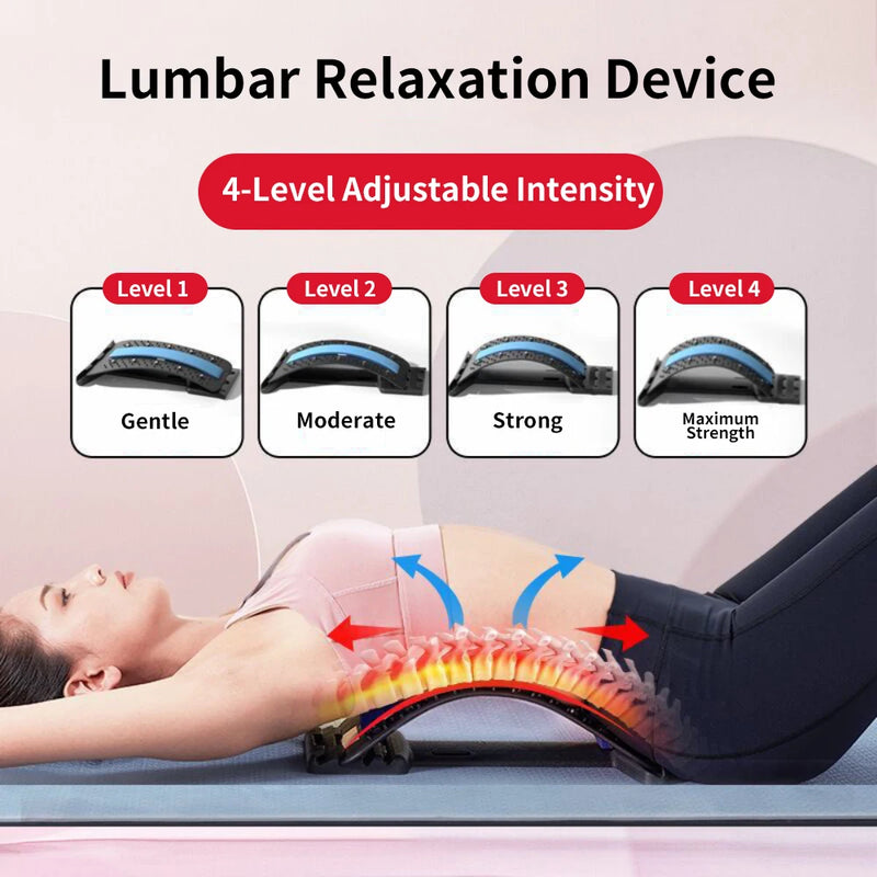 Maca traseira multi-nível massageador ajustável cintura pescoço fitness lombar cervical coluna cervical suporte massageador ferramentas