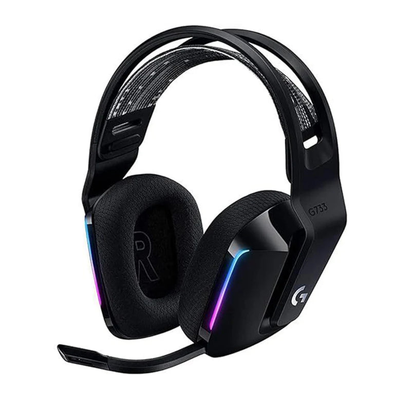 Fone de ouvido sem fio para jogos, microfone aux 3.5mm, substituição de fone de ouvido, microfone para logitech g733, fones de ouvido para jogos