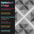 Painéis de espuma à prova de som acústico de estúdio 6/12/24 peças, esponja acústica de tratamento de isolamento acústico pirâmide, painéis de espuma acústica