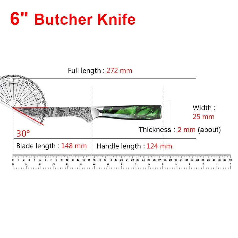 Faca de cozinha chef japonês faca laser damasco padrão faca corte carne frutas pão vegetal desossa faca corte faca utilitária