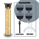 Máquina de cortar cabelo profissional para homens - sem fio recarregável Zero Gapped T-Blade Aparador de cabelo elétrico