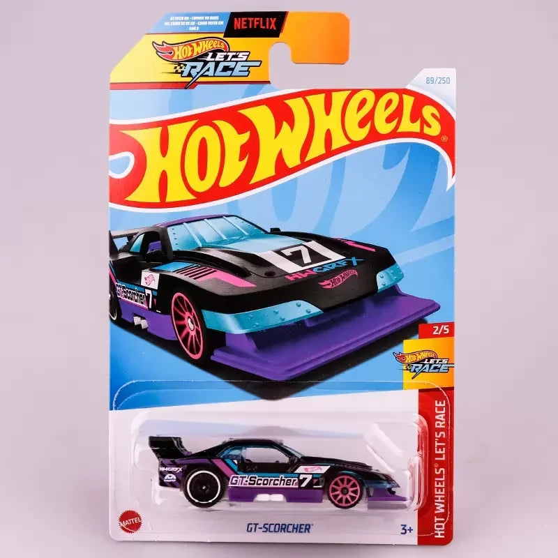 Original rodas quentes carro vamos brinquedos de corrida para meninos 1/64 veículo fundido rrroadster piranha terror rua wiener gt-scorcher presente