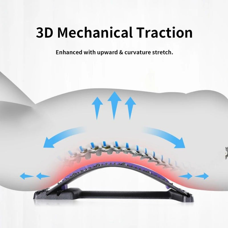 Maca traseira multi-nível massageador ajustável cintura pescoço fitness lombar cervical coluna cervical suporte massageador ferramentas