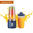 Copo espremedor portátil 400ml 6 lâminas para shakes smoothies recarregável usb viajando espremedor de frutas copo duplo liquidificador de frutas