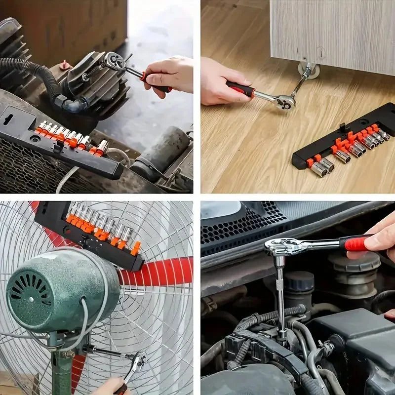 Nova atualização chave de soquete conjunto ferragem carro barco motocicleta bicicleta reparação ferramenta curto soquete catraca ferramentas reparo automóvel mão