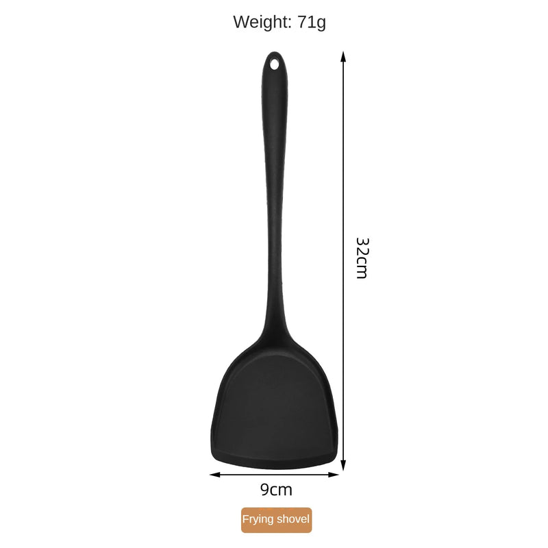 Conjunto de ferramentas de cozinha de silicone de qualidade alimentar, colher com fenda resistente ao calor para panelas antiaderentes e panela quente, filtro multiuso, 1/10 peças