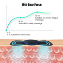 Mini portátil ems pescoço massageador elétrico maca de pescoço para alívio da dor muscular cervical e remendo de massagem de relaxamento de ombro