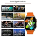 Novo relógio 10 ultra inteligente 49mm 2024 novo nfc das mulheres dos homens gps track bluetooth chamada bt jogos de música carregamento sem fio smartwatch