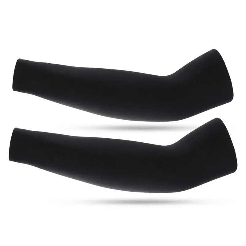 Par Manguito Mangote Com Dedo Proteção Solar UV50%+ Corrida Fitness Academia Unissex