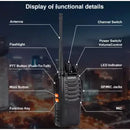 Kit Rádio Comunicador Walk Talk Baofeng 777s com 16 Canais Alcance de 12km