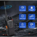 Kit Rádio Comunicador Walk Talk Baofeng 777s com 16 Canais Alcance de 12km