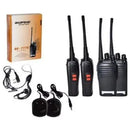Kit Rádio Comunicador Walk Talk Baofeng 777s com 16 Canais Alcance de 12km